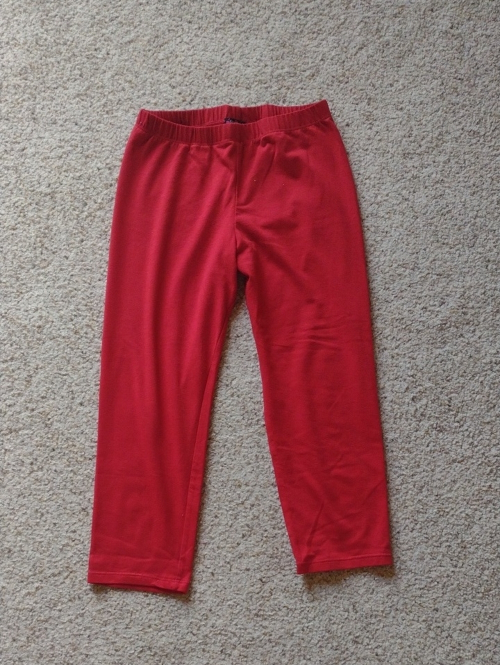 Tempted Girls Coral-Red Knit Pants